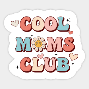 Cool moms club, mother's day vintage Sticker